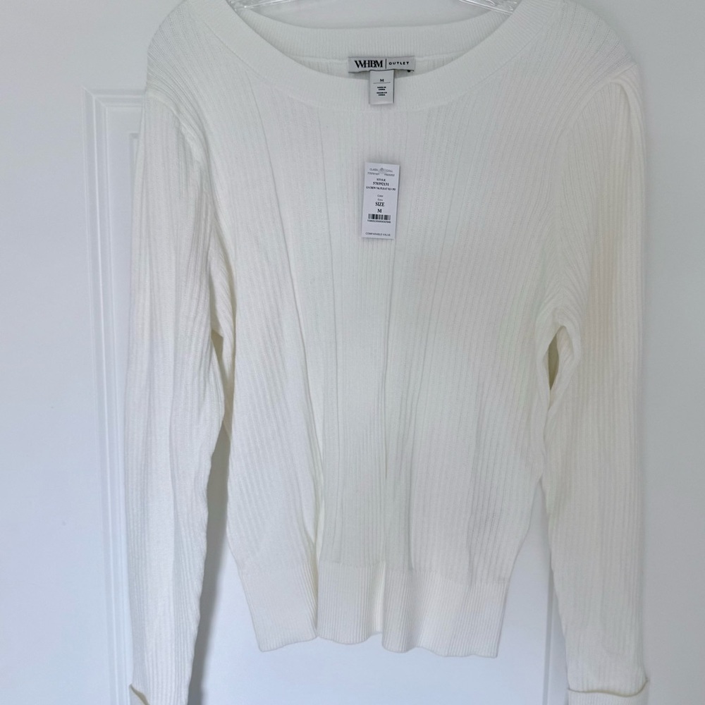 White House Black Market Women's Ivory Sweater brand new with tags size M